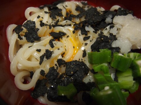 ドリトスがアクセント！ぶっかけうどん